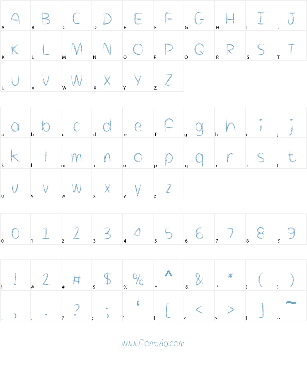 Killing Loneliness Font Character